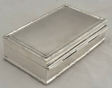 Edwardian Silver Table Snuff Box. Chester 1910 George Nathan & Ridley Hayes. 5.1 troy ounces.