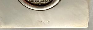 Maltese Silver Coin Inset Ink Blotter, Mid 20th Century.