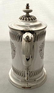 Victorian Silver Plated Tankard Jug. John Sherwood & Sons, Birmingham, circa 1880.