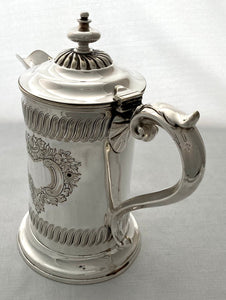 Victorian Silver Plated Tankard Jug. John Sherwood & Sons, Birmingham, circa 1880.