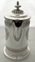 Victorian Silver Plated Tankard Jug. John Sherwood & Sons, Birmingham, circa 1880.