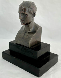 Emperor Napoleon Bonaparte 19th Century Bronze Bust, After Anonio Canova.