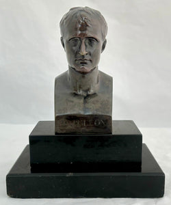 Emperor Napoleon Bonaparte 19th Century Bronze Bust, After Anonio Canova.