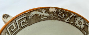 George III Battle of Trafalgar Pearlware Teacup & Saucer, circa 1805.