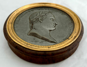 Napoleon Bonaparte Medallion Snuff Box, After J. P. Droz, cica 1810.