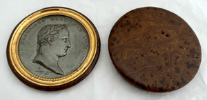 Napoleon Bonaparte Medallion Snuff Box, After J. P. Droz, cica 1810.