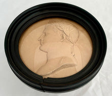 Napoleon Bonaparte, 19th Century Laureate Portrait Profile Roundel, After Andrieu.