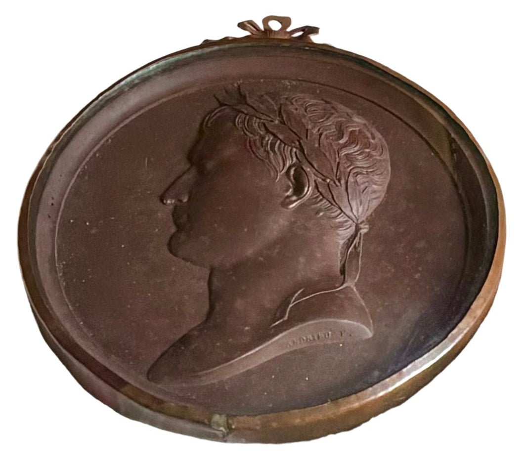 Napoleon Bonaparte Laureate Bust Roundel, After Andrieu.