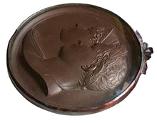 Napoleon Bonaparte & Marie Louise Bronzed Metal Portrait Profile Roundel, After Andrieu.