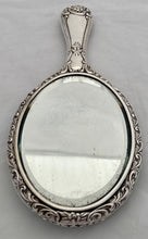 Edwardian Silver Hand Mirror. Sheffield 1904 Walker & Hall.