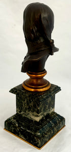 Napoleon Bonaparte, A 19th Century Bronze Bust, After Louis-Simon Boizot.