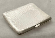 Edwardian Textured Silver Cigarette Case. Chester 1909 Asprey & Co. 2.6 troy ounces.