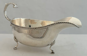 Elizabeth II Silver Sauce Boat. Birmingham 1971 Charles S. Green & Co. Ltd. 2.4 troy ounces.