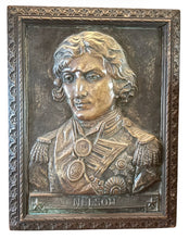 Vice Admiral Viscount Horatio Nelson Portrait Profile Plaque, circa 1905.