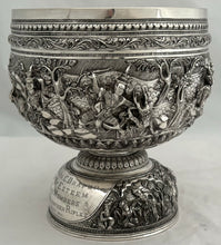 Moulmein Volunteer Rifles, British Burmese Army, Silver Trophy Bowl. 17.3 troy ounces.