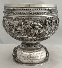 Moulmein Volunteer Rifles, British Burmese Army, Silver Trophy Bowl. 17.3 troy ounces.