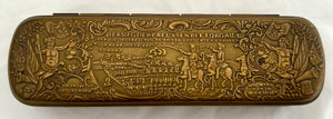 The Seven Years War, 1760 Battle of Torgau, Brass & Copper Tobacco Box. After J. H. Giese.