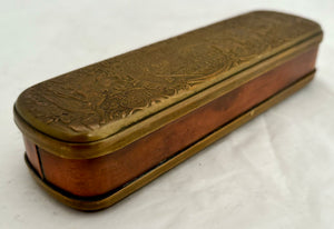 The Seven Years War, 1760 Battle of Torgau, Brass & Copper Tobacco Box. After J. H. Giese.