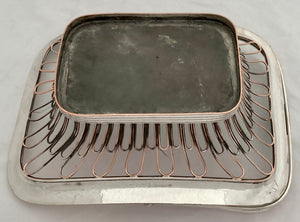 Georgian, George III, Old Sheffield Plate Cake Basket circa 1810 - 1820.