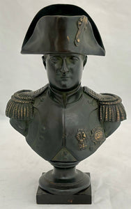 Napoleon Bonaparte Late 19th Century Bronze Bust.