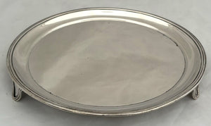 Indian Colonial Silver Waiter. Hippolitus Poignand, Calcutta, circa 1800. 8.9 troy ounces.