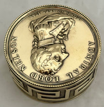 Admiral Lord Nelson Victories Snuff Box, circa 1805.