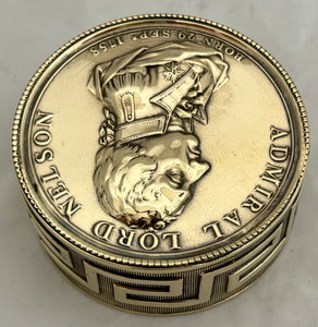 Admiral Lord Nelson Victories Snuff Box, circa 1805.