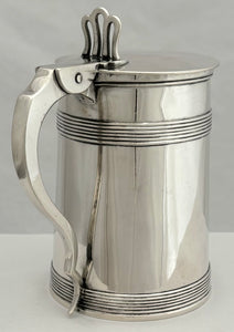 50th Regiment of Madras Native Infantry, British Indian Army, Silver Lidded Tankard. George Gordon & Co. Madras, circa 1825. 14.4 troy ounces.