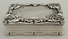 Victorian Silver Table Snuff Box. Birmingham 1850 Edward Smith. 5.2 troy ounces.