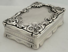 Victorian Silver Table Snuff Box. Birmingham 1850 Edward Smith. 5.2 troy ounces.