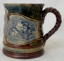 Vice Admiral Viscount Horatio Nelson, Royal Doulton Centenary Mug, circa 1905.