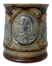 Vice Admiral Viscount Horatio Nelson, Royal Doulton Centenary Mug, circa 1905.
