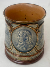 Vice Admiral Viscount Horatio Nelson, Royal Doulton Centenary Mug, circa 1905.