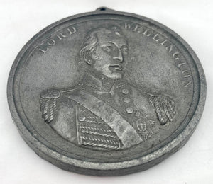 Lord Wellington, a Uniface Cast Lead Medal, circa 1813.