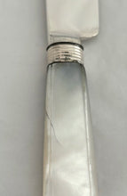 Georgian, George III, Silver & Mother of Pearl Dessert Knives & Forks for Twelve. Sheffield 1819 James Crawshaw.