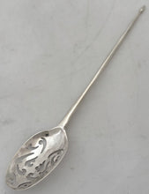 Mid 18th Century English Silver Rat Tail Mote Spoon.