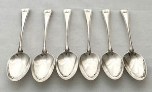 Georgian, George III, Six Silver Tablespoons. London 1786 George Smith III & William Fearn. 13 troy ounces.