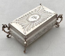 William IV Crested Silver Box. London 1831 Archibald Douglas. 6 troy ounces.
