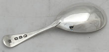 George III Silver Caddy Spoon. London 1790 Peter & Ann Bateman.