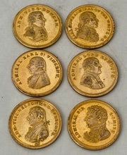 ‘Naval Victories’ 1794 - 1816, Early 19th Century Cased Set of Gilt Metal Medalets.