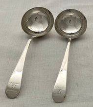 Georgian, George III, Pair of Silver Sauce Ladles. London 1782/83 Richard Crossley. 3.2 troy ounces.