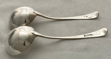 Georgian, George III, Pair of Silver Sauce Ladles. London 1782/83 Richard Crossley. 3.2 troy ounces.