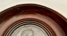 Napoleon & Josephine, Early 19th Century Pair of Framed & Glazed Mahogany Roundels Enclosing Portrait Profile Medallions.