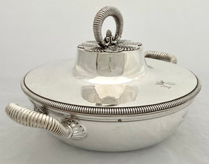 General Louis Vallin French First Empire Silver Entree Dish. Odiot of Paris. 52.5 troy ounces.