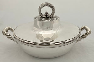 General Louis Vallin French First Empire Silver Entree Dish. Odiot of Paris. 52.5 troy ounces.