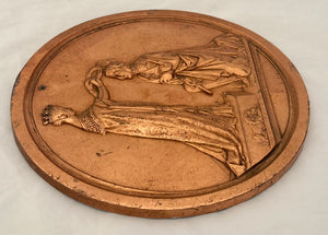 "The Army Of the Peninsula" Duke of Wellington Copper Relief Plaque.