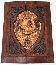 'Made From The Old Foudroyant' Oak Plaque & Copper Shield.