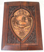 'Made From The Old Foudroyant' Oak Plaque & Copper Shield.