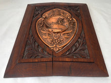 'Made From The Old Foudroyant' Oak Plaque & Copper Shield.