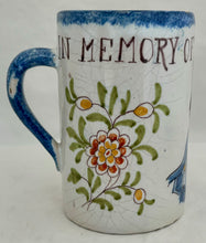 Lord Nelson Centenary Continental Tin Glaze (Faience/Delft) Portrait Tankard, circa 1905.